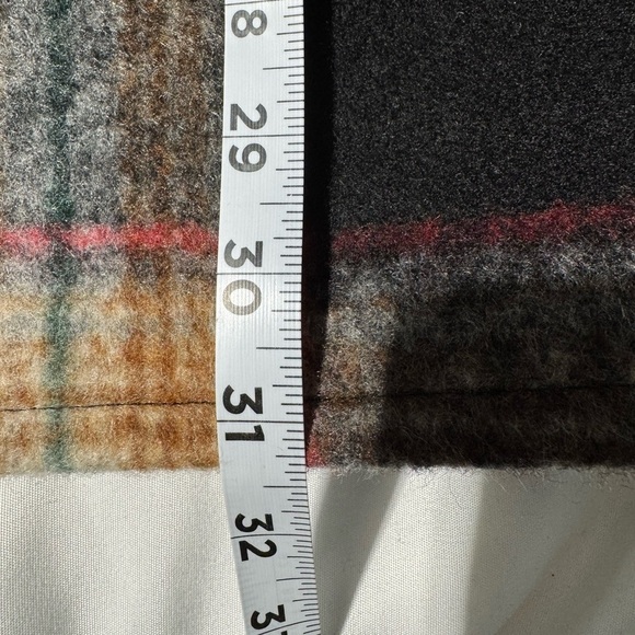 Charlie B Plaid Women's Coat - Black and Brown Wool Blend Size Small - Picture 9 of 13
